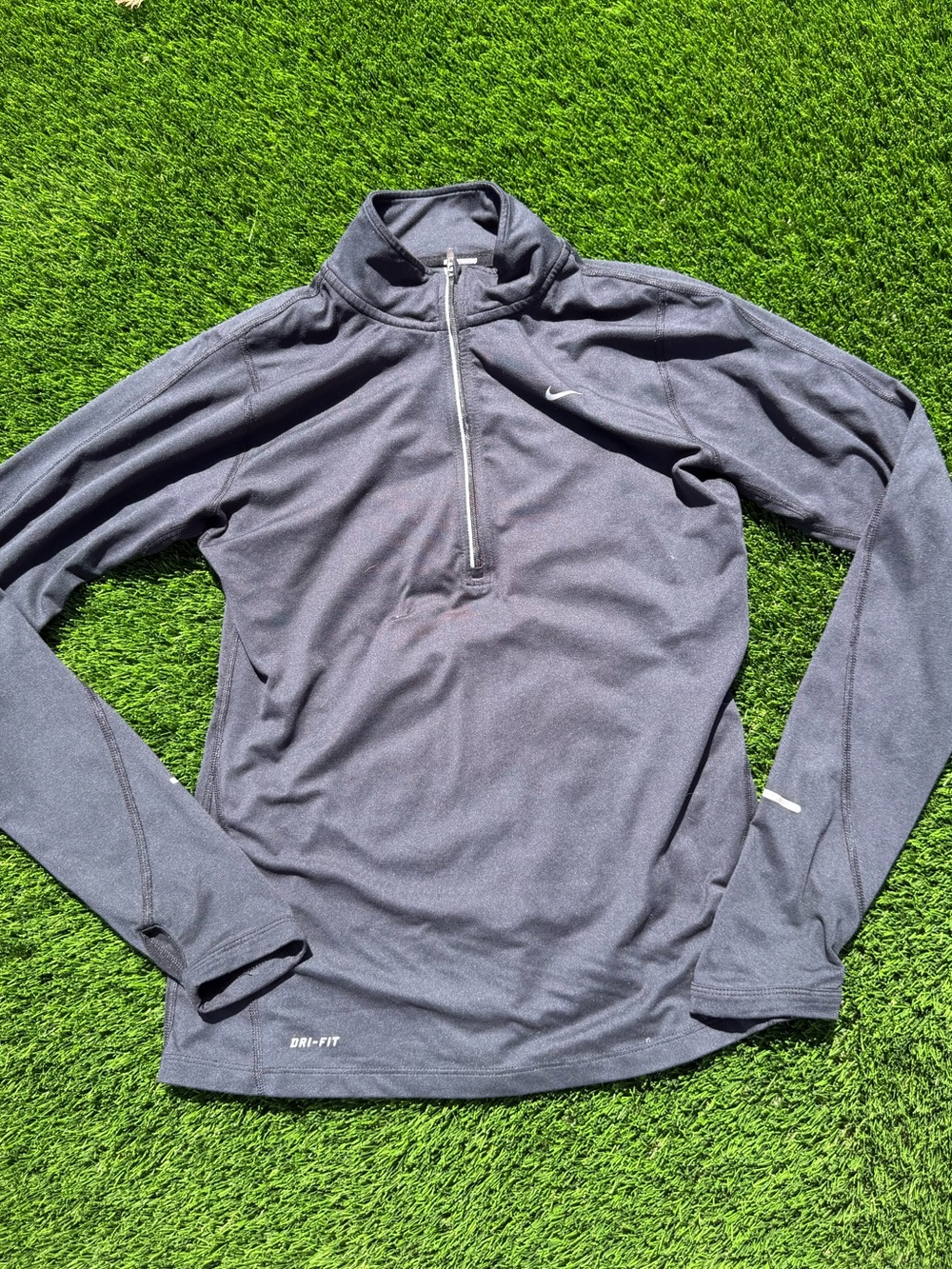 Nike running woman’s  Black Dri-FIT Half-Zip Performance Jacket